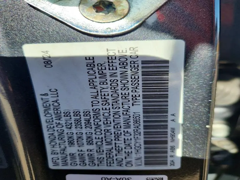 2024 HONDA ACCORD EX  