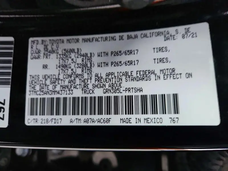 2021 TOYOTA TACOMA DOUBLE CAB  