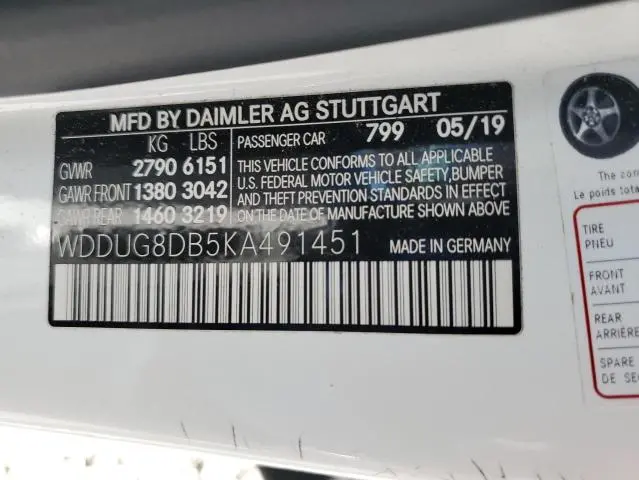 2019 MERCEDES-BENZ S 560