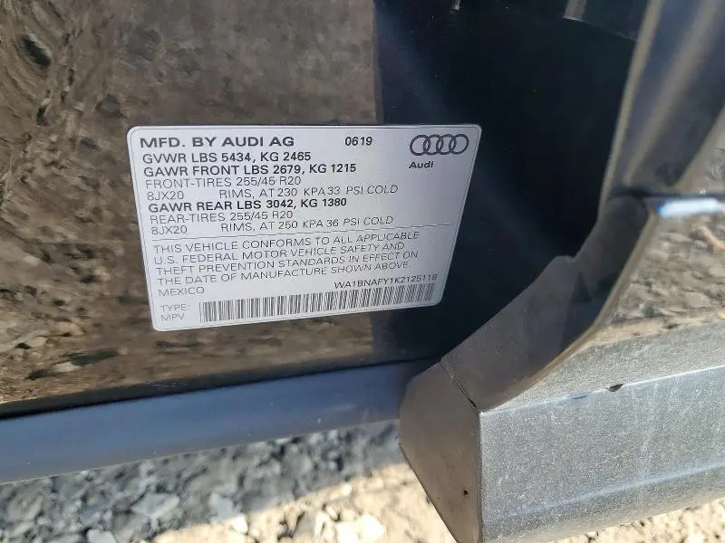 2019 AUDI Q5 PREMIUM PLUS  