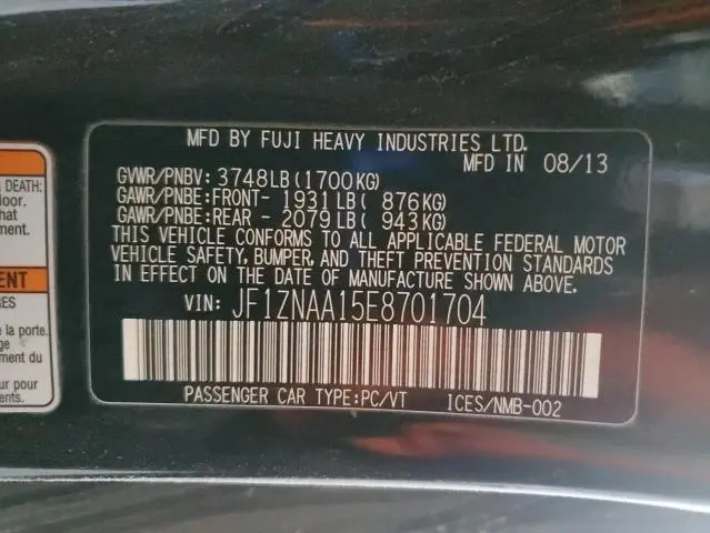 2014 TOYOTA SCION FR-S   