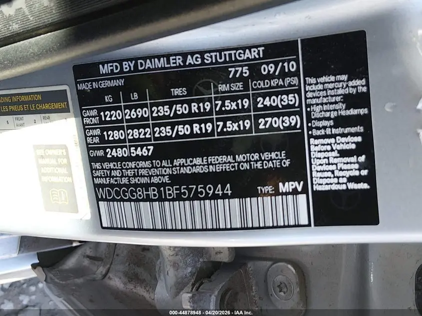 2011 MERCEDES-BENZ GLK 350 4MATIC