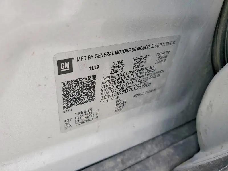 2020 CHEVROLET TRAX LS  