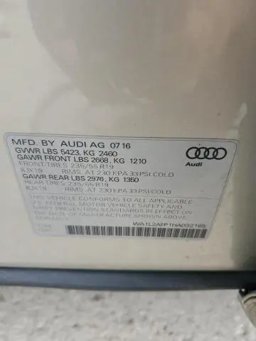 2017 AUDI Q5 PREMIUM PLUS  