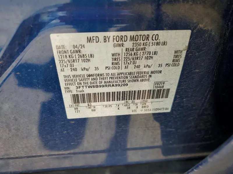 2024 FORD MAVERICK XL  