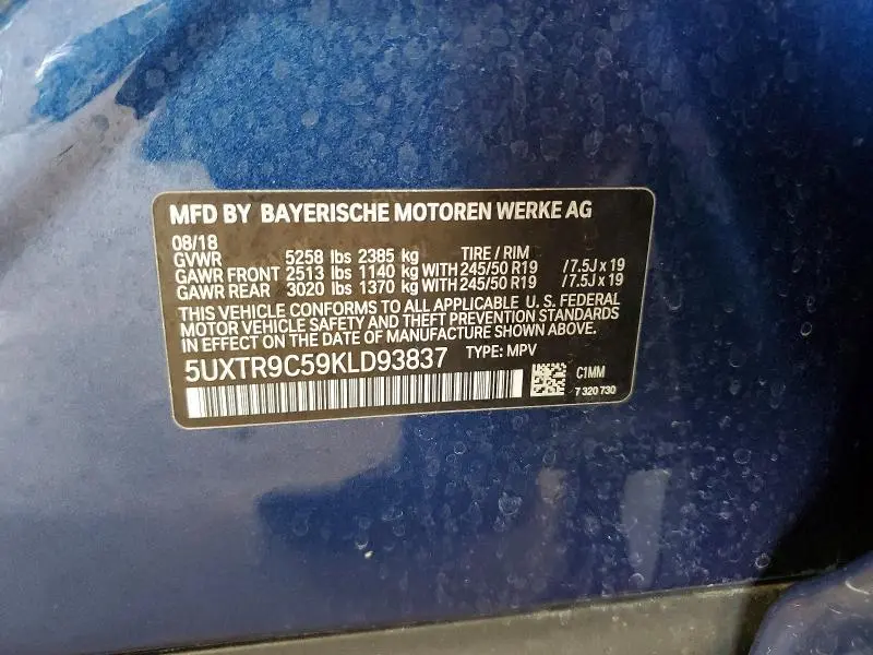 2019 BMW X3 XDRIVE30I  