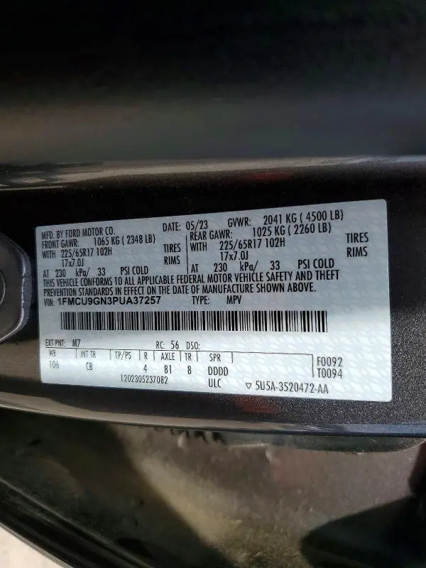 2023 FORD ESCAPE ACTIVE  