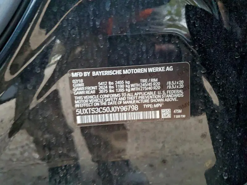 2018 BMW X3 XDRIVEM40I  