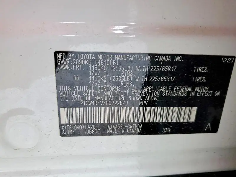 2023 TOYOTA RAV4 XLE  
