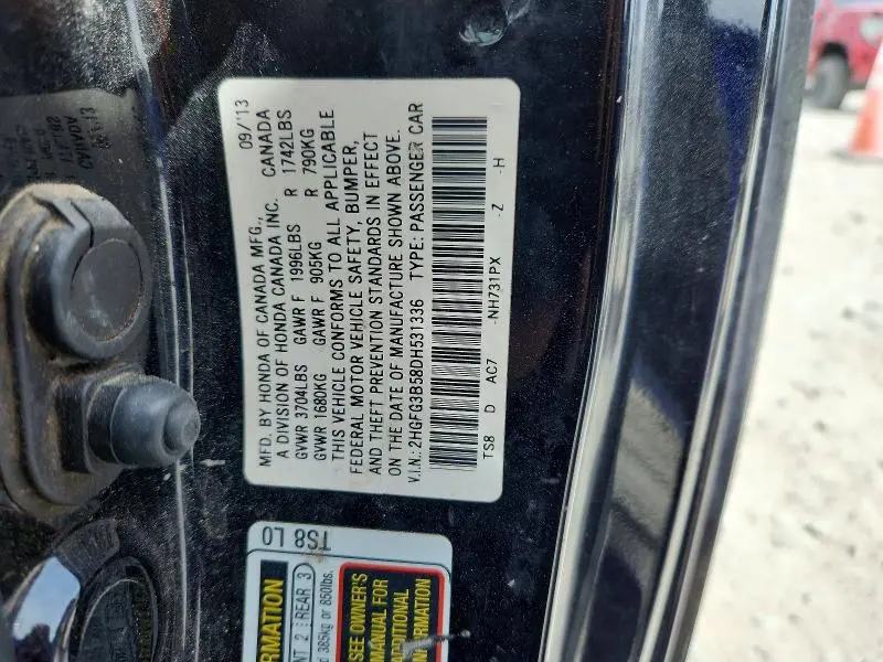 2013 HONDA CIVIC LX  