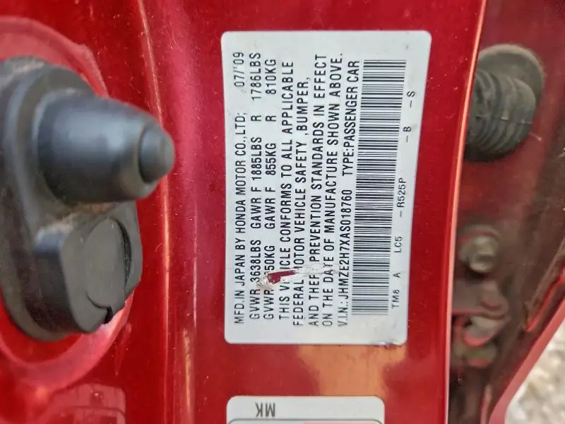 2010 HONDA INSIGHT EX  