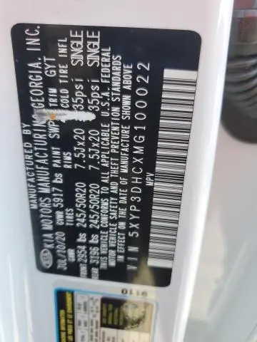 2021 KIA TELLURIDE EX  