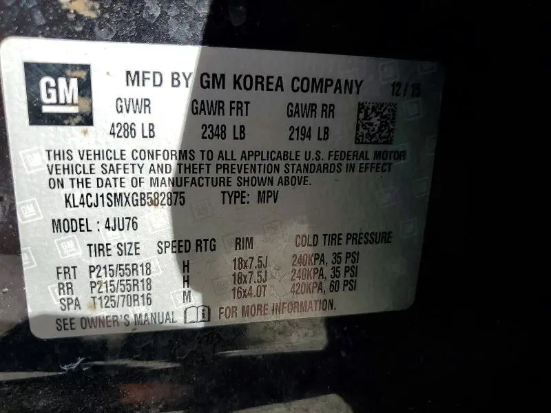 2016 BUICK ENCORE SPORT TOURING  