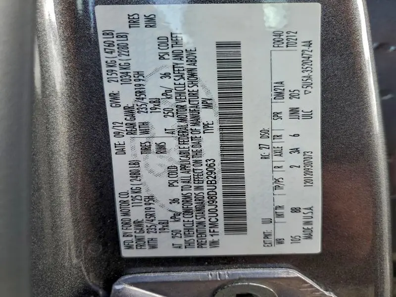 2013 FORD ESCAPE TITANIUM  