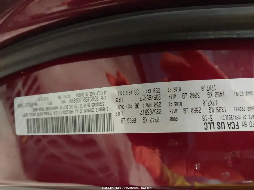 2018 CHRYSLER PACIFICA TOURING L PLUS