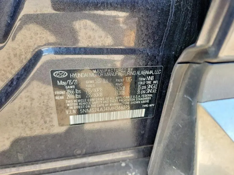 2021 HYUNDAI SANTA FE SEL  