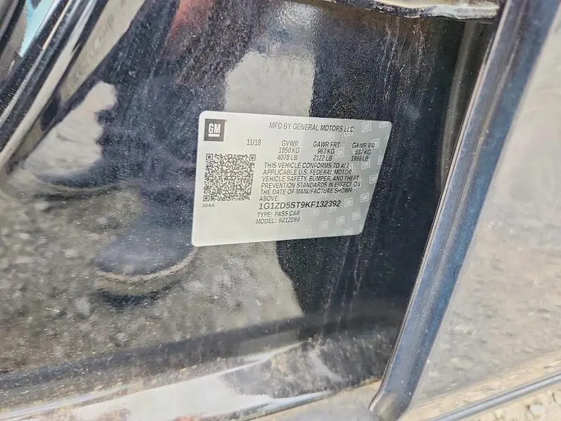 2019 CHEVROLET MALIBU LT  