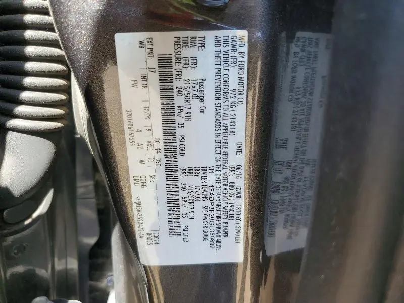 2016 FORD FOCUS SE  