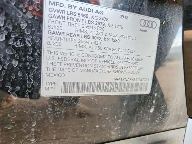 2018 AUDI Q5 PREMIUM PLUS  