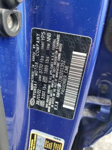 2022 HYUNDAI VENUE SEL  