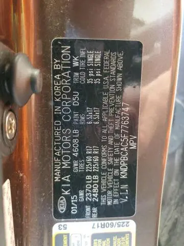 2015 KIA SPORTAGE LX  