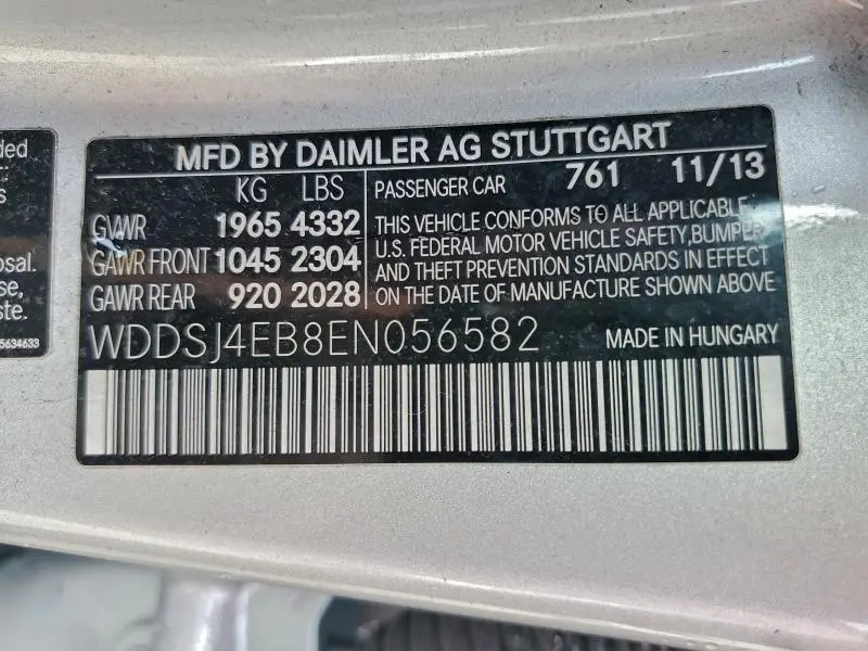 2014 MERCEDES-BENZ CLA 250  