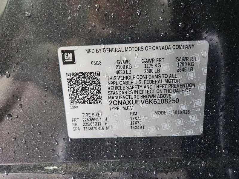 2019 CHEVROLET EQUINOX LT  