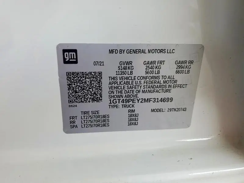 2021 GMC SIERRA K2500 AT4  