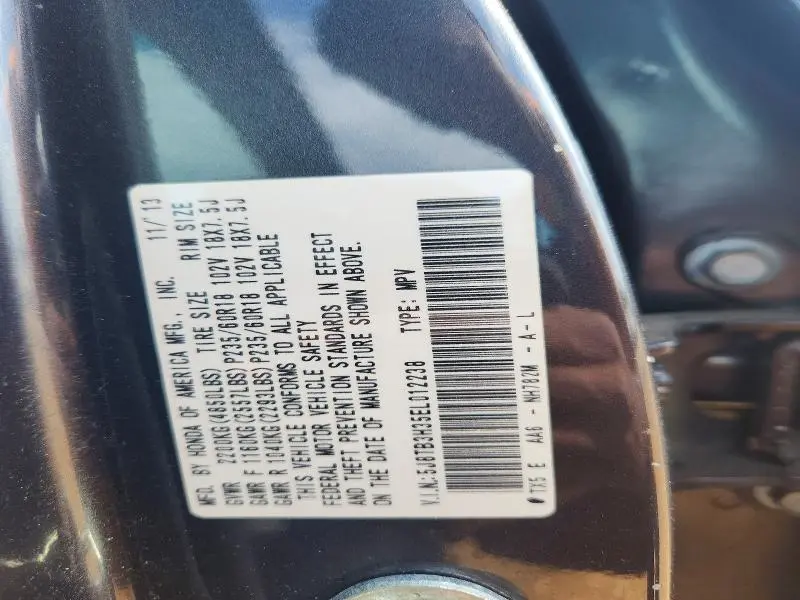 2014 ACURA RDX   