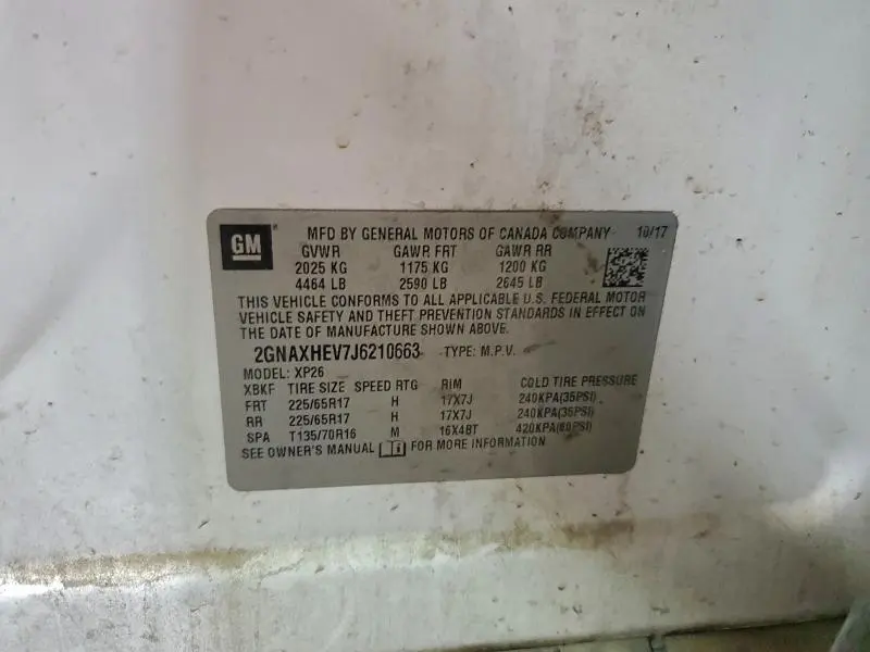 2018 CHEVROLET EQUINOX LS  