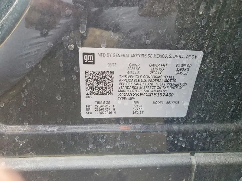 2023 CHEVROLET EQUINOX LT  