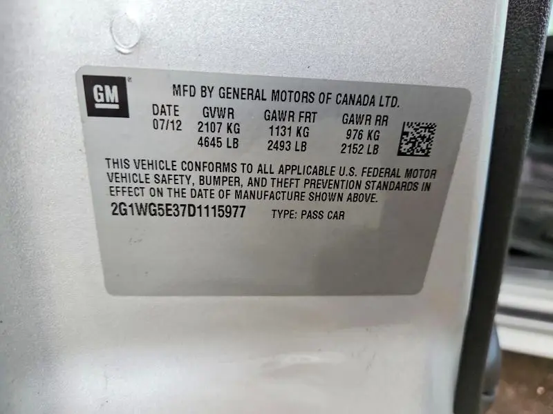 2013 CHEVROLET IMPALA LT  