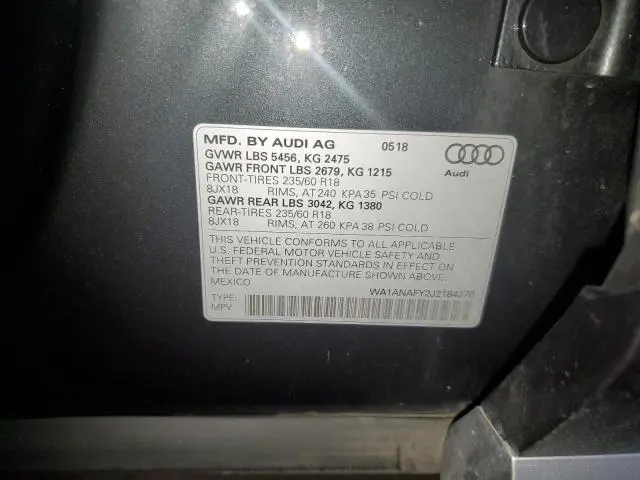 2018 AUDI Q5 PREMIUM  