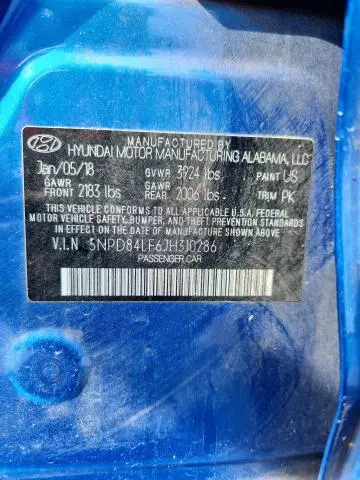 2018 HYUNDAI ELANTRA SEL  