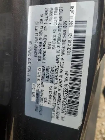 2019 MAZDA CX-9 TOURING  