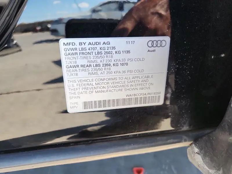 2018 AUDI Q3 PREMIUM