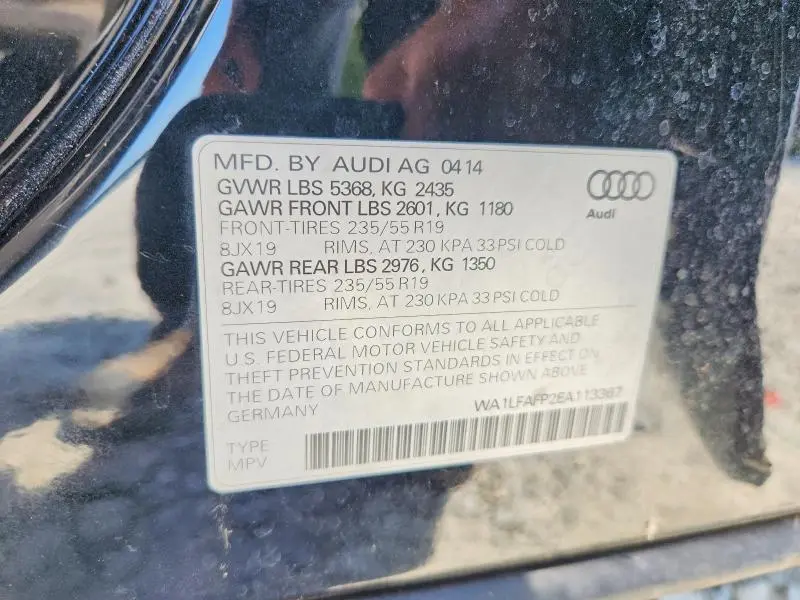 2014 AUDI Q5 PREMIUM PLUS  