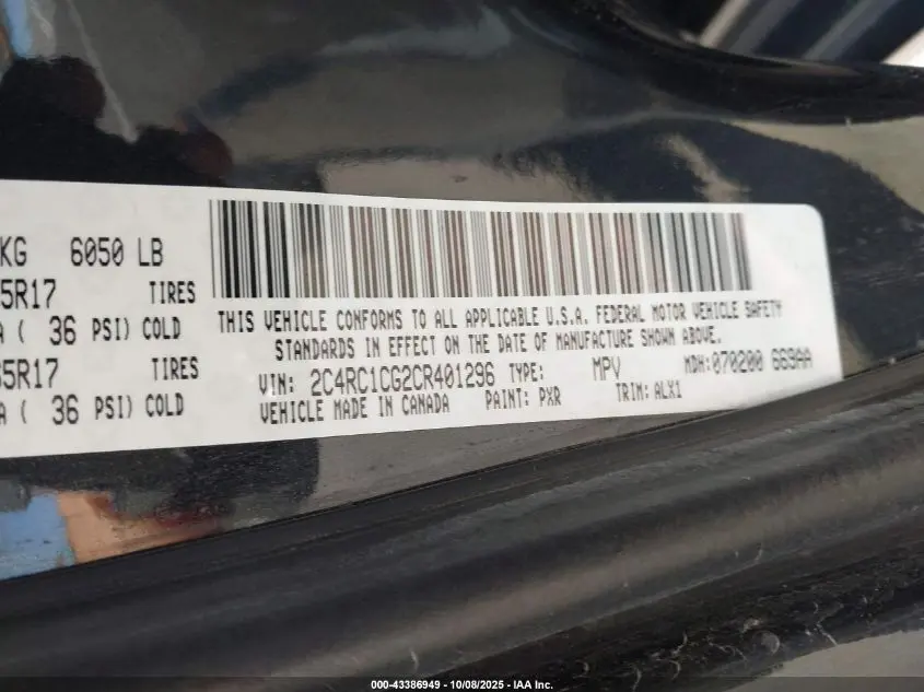 2012 CHRYSLER TOWN & COUNTRY TOURING-L