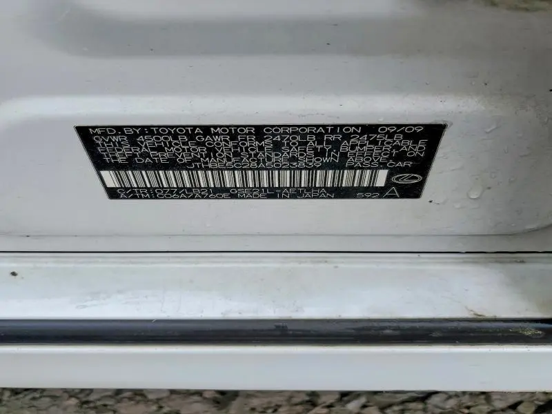 2010 LEXUS IS 350  