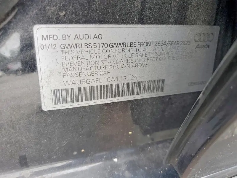 2012 AUDI S4 PREMIUM PLUS  