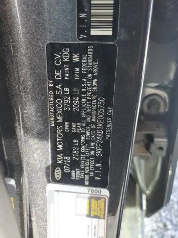 2019 KIA FORTE FE