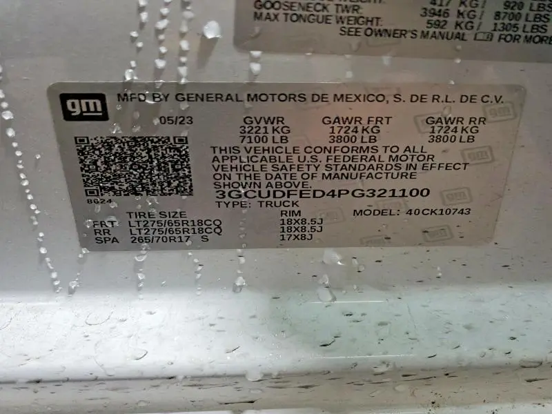 2023 CHEVROLET SILVERADO K1500 LT TRAIL BOSS  