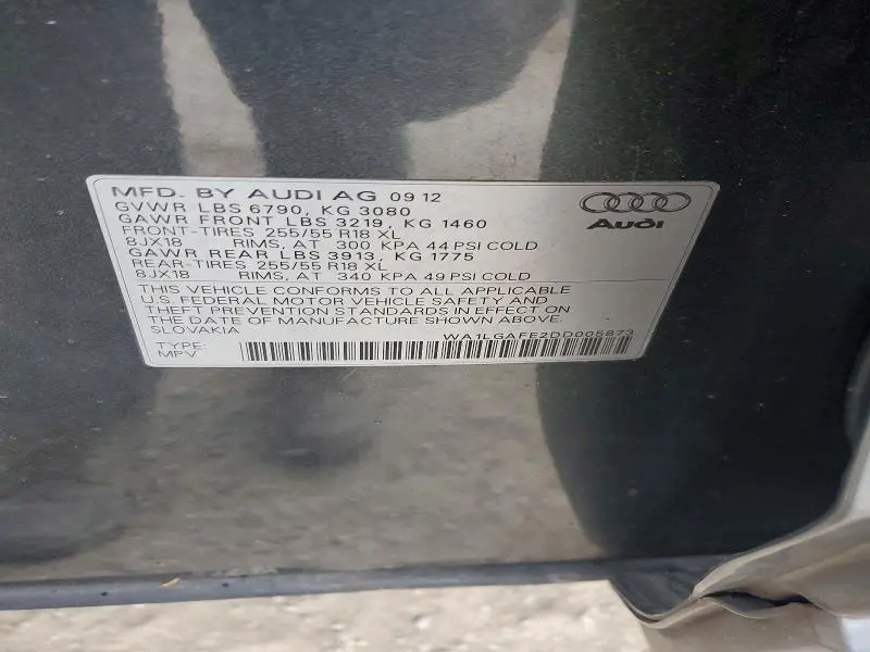 2013 AUDI Q7 PREMIUM PLUS  