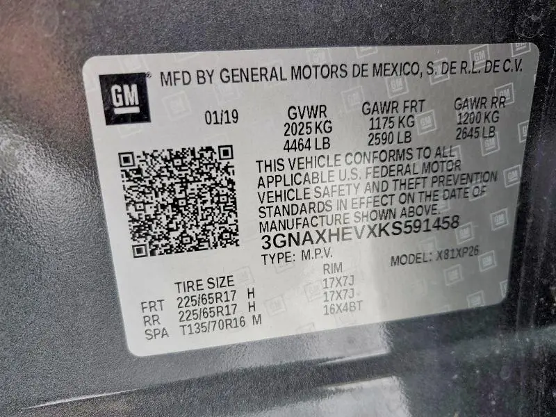 2019 CHEVROLET EQUINOX LS  