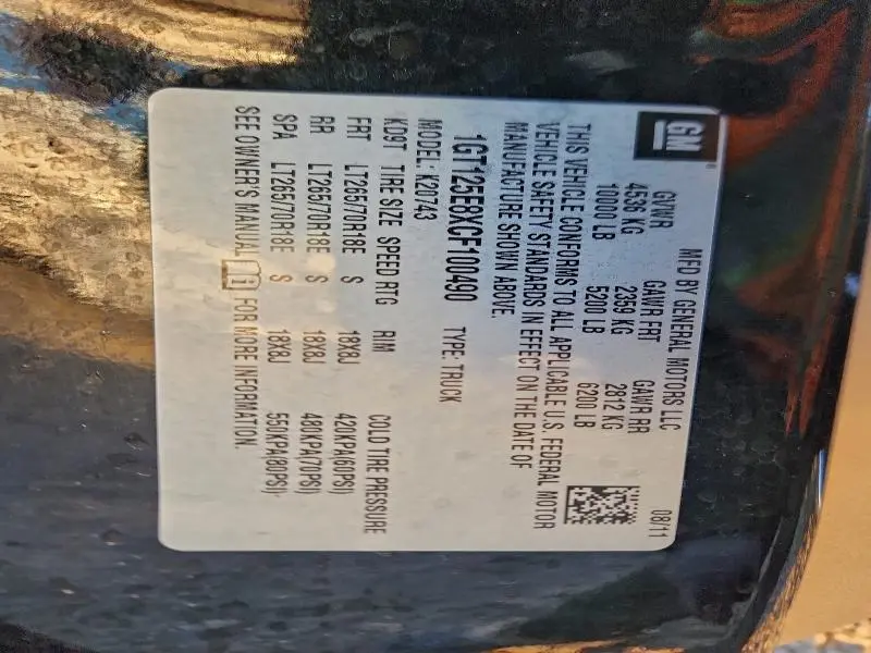 2012 GMC SIERRA K2500 DENALI  