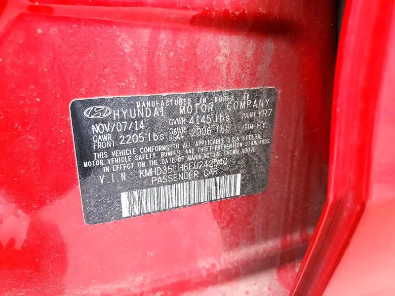 2015 HYUNDAI ELANTRA GT BASE  