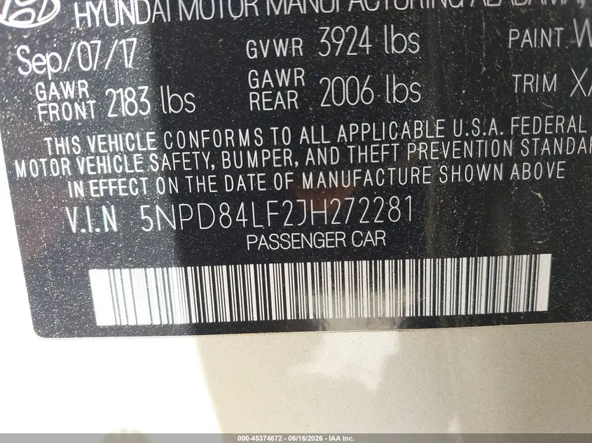 2018 HYUNDAI ELANTRA VALUE EDITION