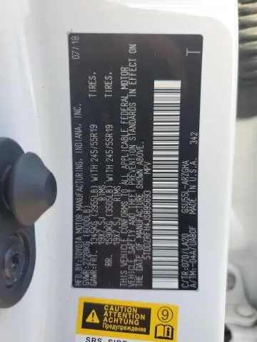 2018 TOYOTA HIGHLANDER LIMITED  