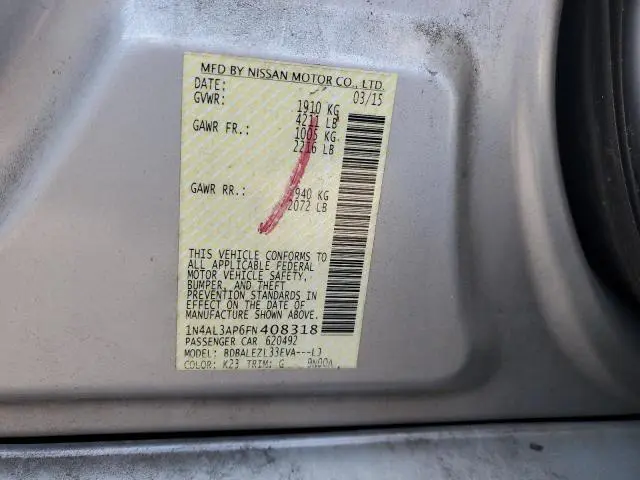 2015 NISSAN ALTIMA 2.5  