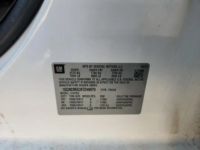 2015 CHEVROLET 1500 PICKU   
